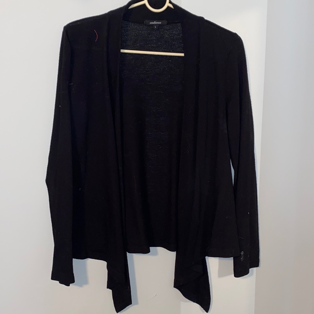 Black cardigan